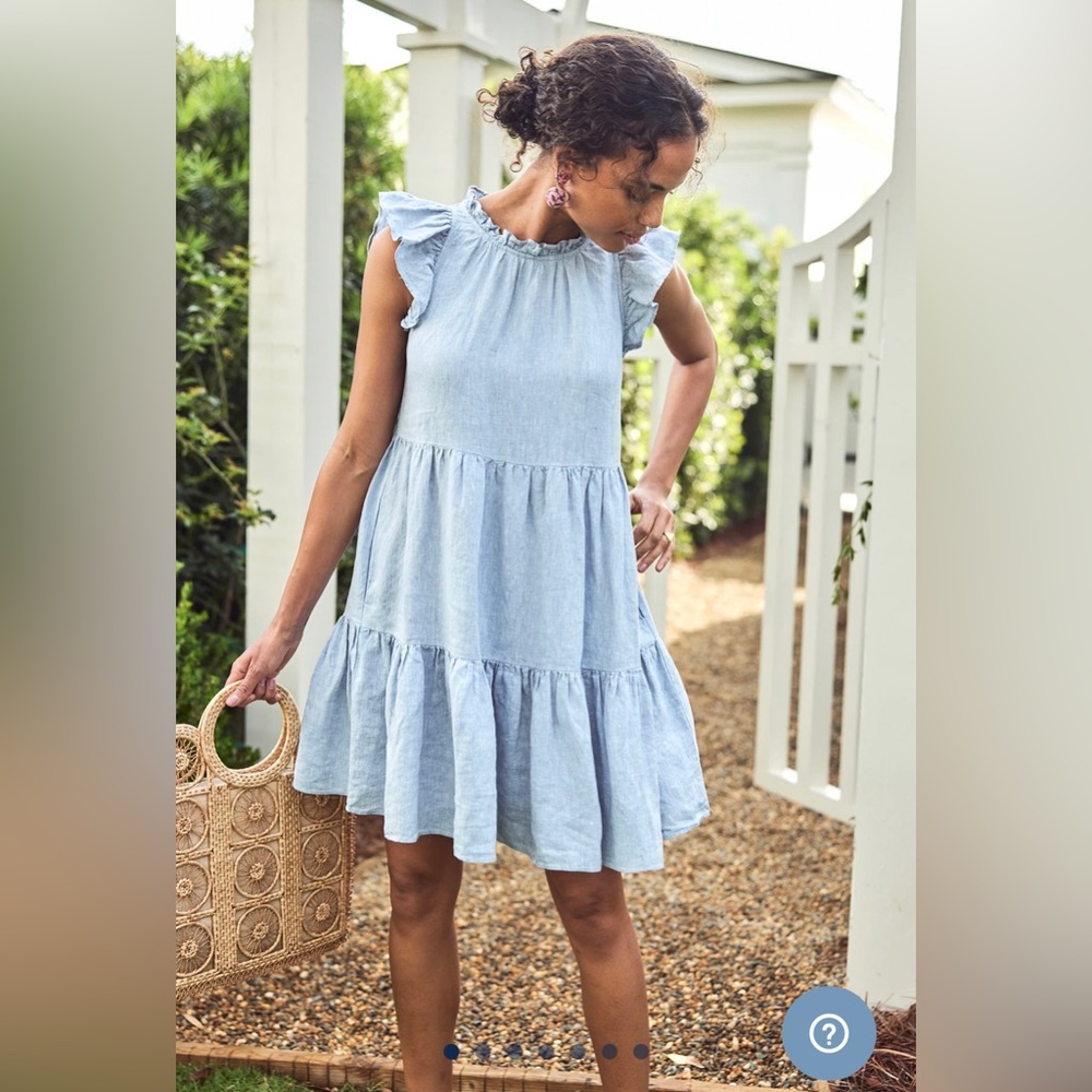 Lake Helen Linen Dress